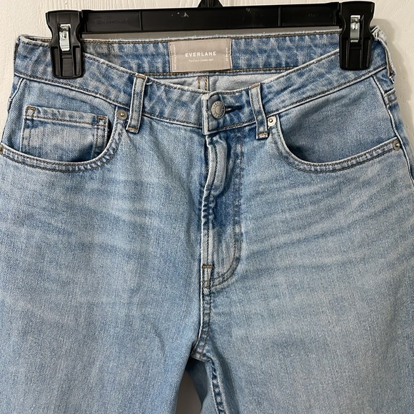 Everlane The Curvy Cheeky Jean High Rise Straight Leg Light Wash Denim Size 27 - Picture 6 of 11